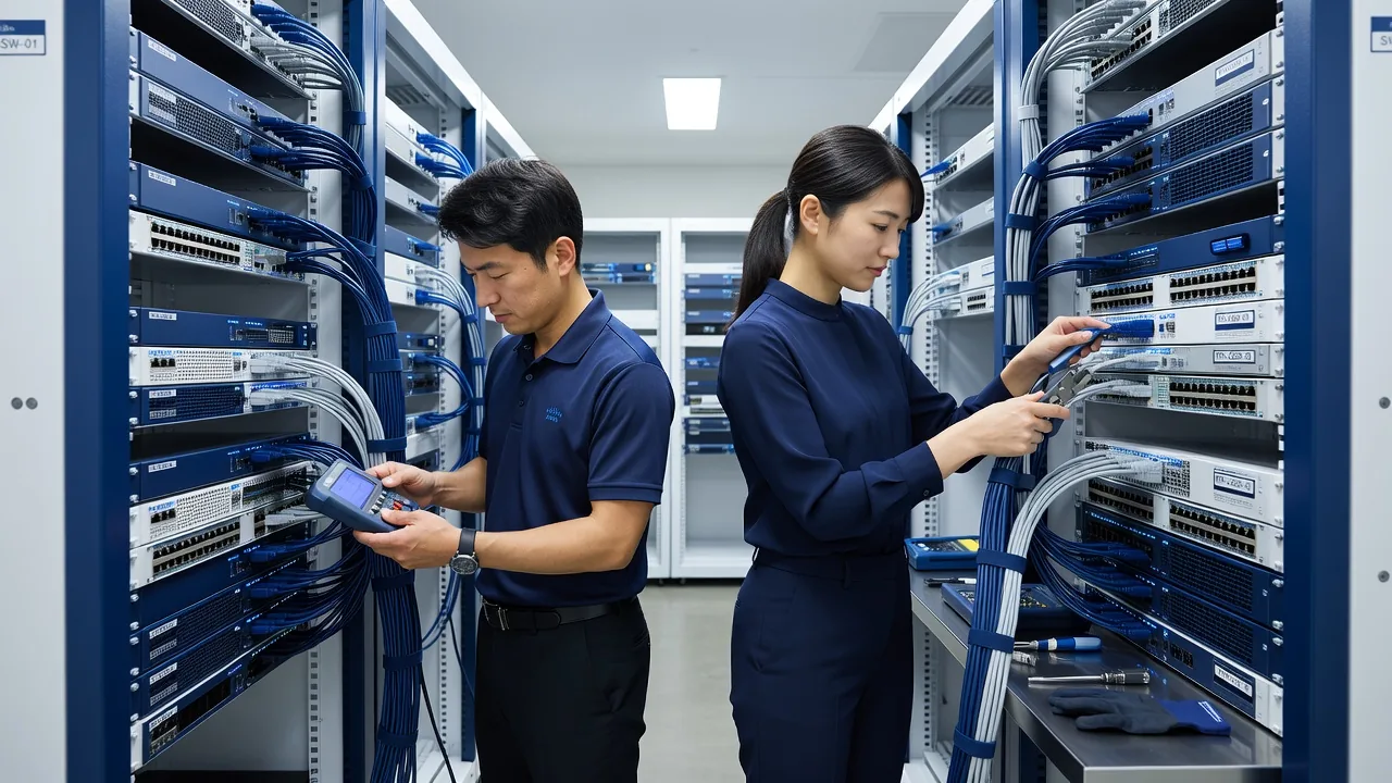 ネットワーク機器の設定作業